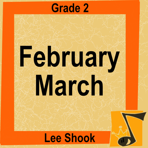 'February March' by Lee Shook. Grade 2 sheet music for school bands