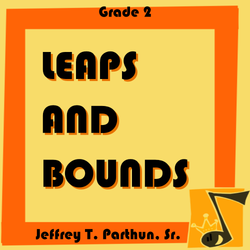 'Leaps and Bounds' by Jeffrey Parthun. Grade 2 sheet music for school bands