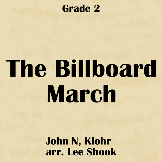 The Billboard March - PDF Band Music - Download quality band sheet music instantly