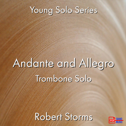 'Andante and Allegro' by Robert Storms. Ensemble - Brass sheet music for school bands