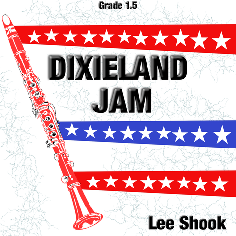 'Dixieland Jam' by Lee Shook. Grade 1 sheet music for school bands