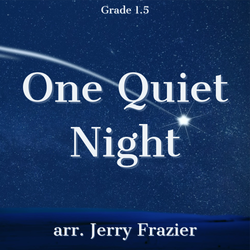 'One Quiet Night' by Jerry Frazier. Holiday Music sheet music for school bands