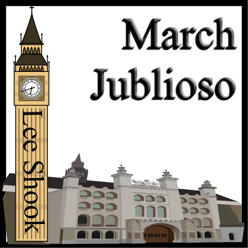 'March Jubiloso' by Lee Shook. Grade 1 sheet music for school bands