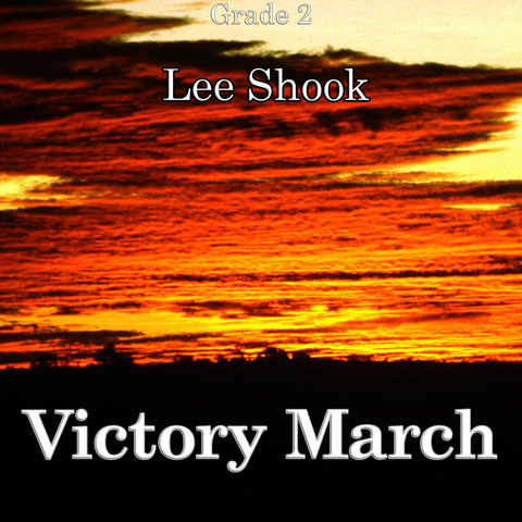 'Victory March' by Lee Shook. Grade 2 sheet music for school bands