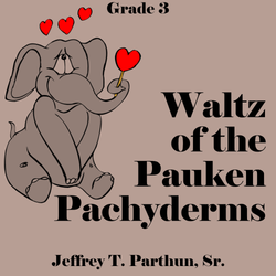 'Waltz of the Pauken Pachyderms' by Jeffrey Parthun. Grade 3 sheet music for school bands