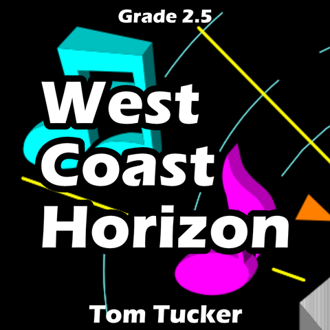 'West Coast Horizon' by Tom Tucker. Grade 2 sheet music for school bands